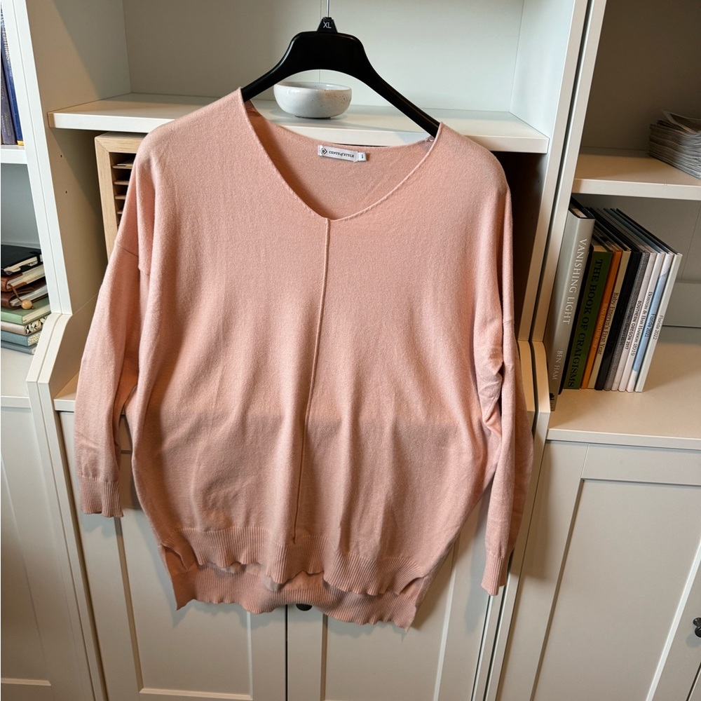 Cents of Style Pale Pink Oversized Sweater